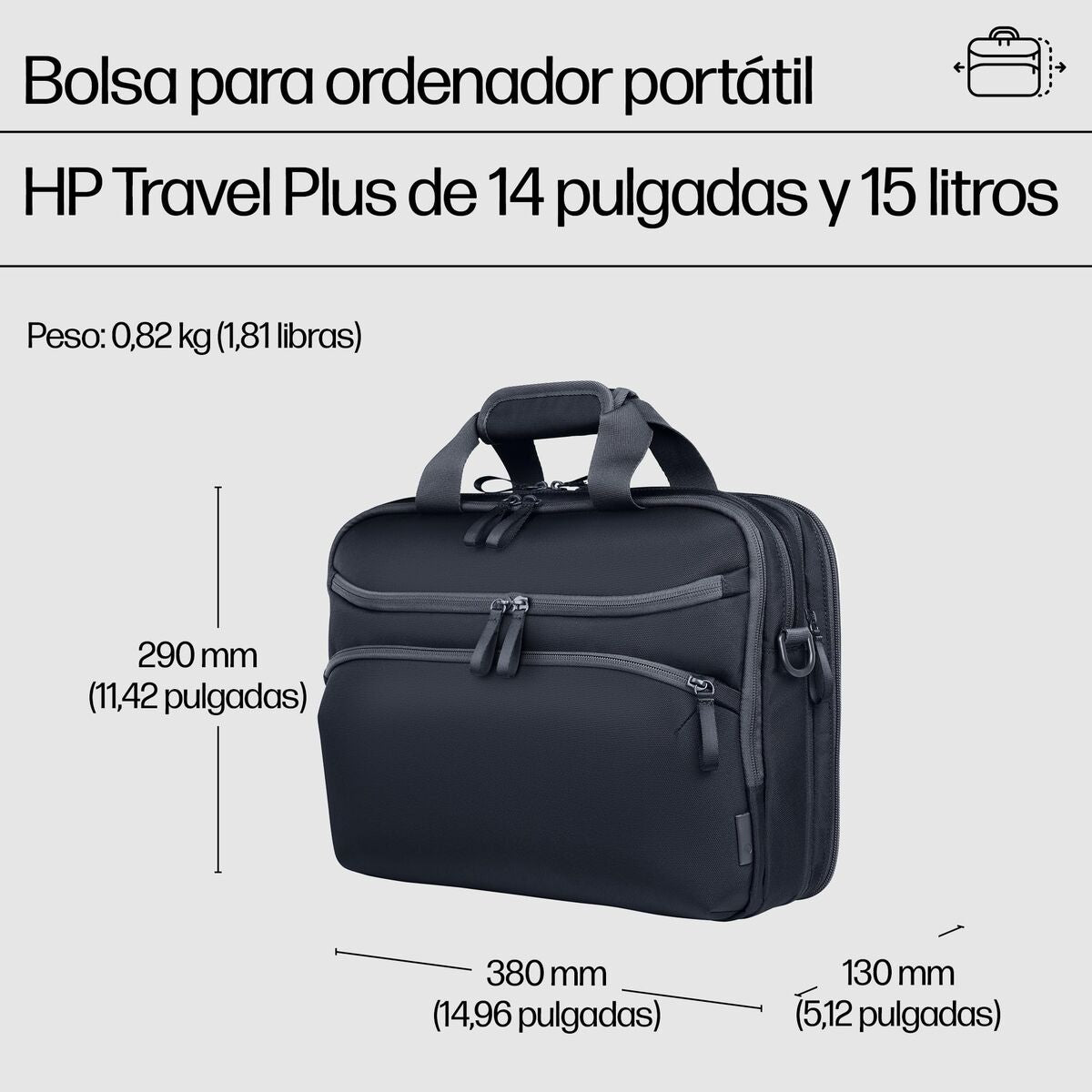 HP Travel Plus 15L 14p Laptop Bag