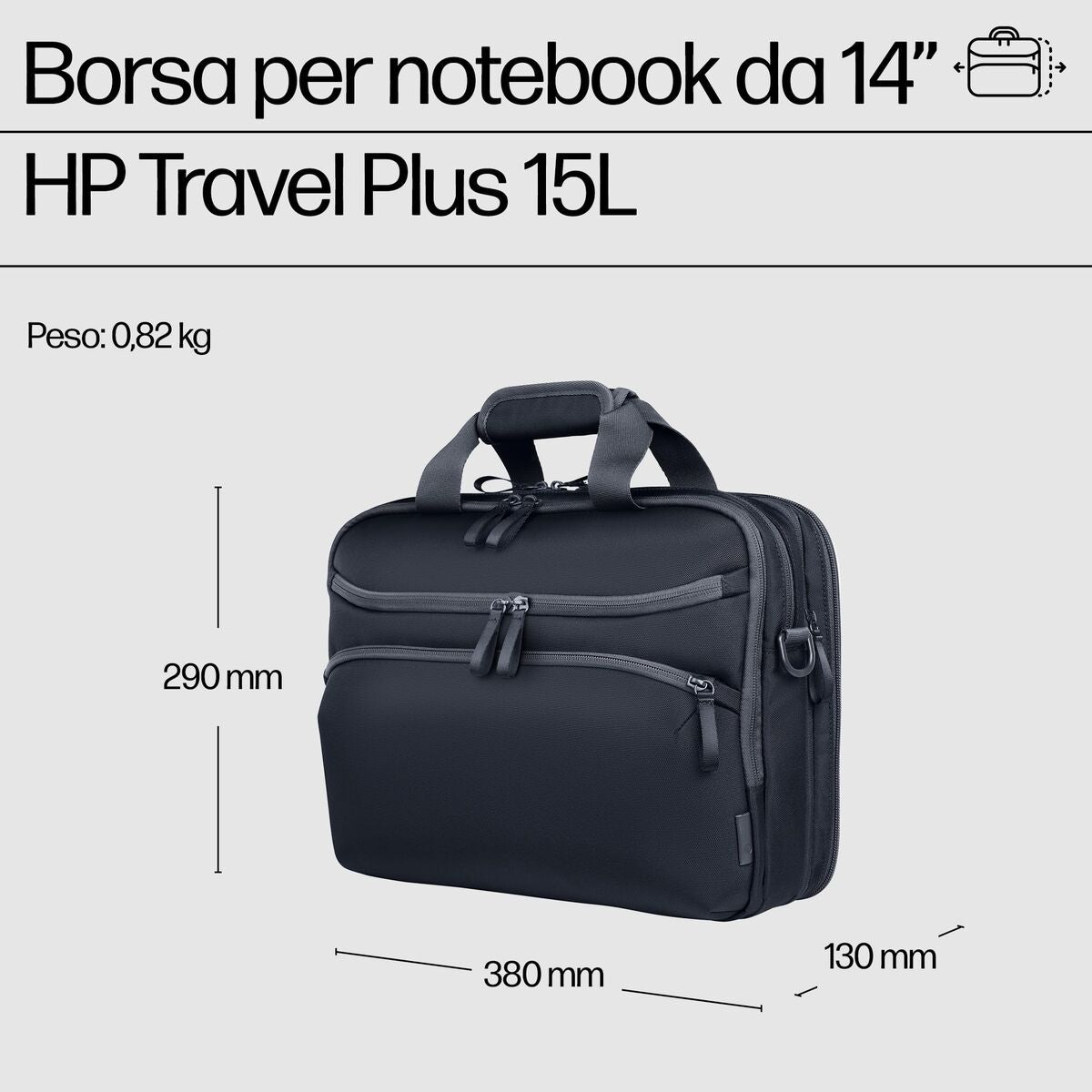 HP Travel Plus 15L 14p Laptop Bag
