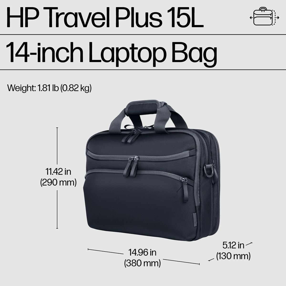 HP Travel Plus 15L 14p Laptop Bag