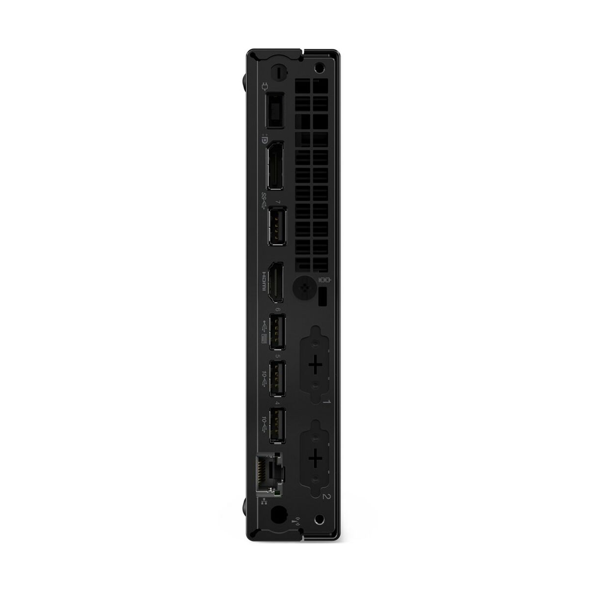 Lenovo ThinkCentre M70q Gen 5 Intel® Core™ i3 i3-14100T 8 Go DDR5-SDRAM 256 Go SSD Windows 11 Pro Mini PC Noir