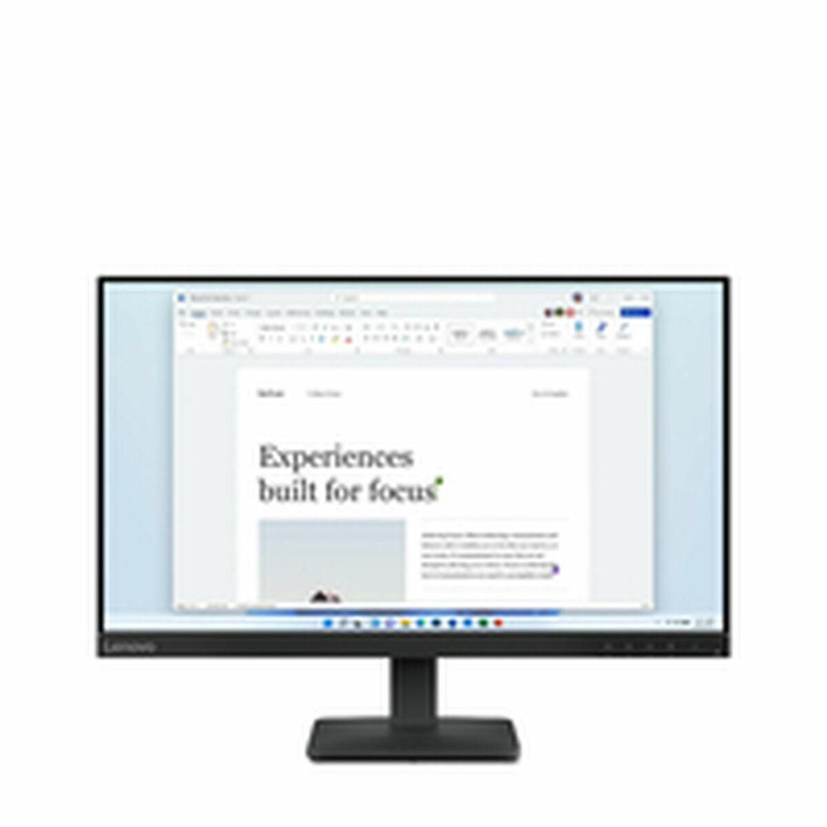 "Lenovo L24-4e écran plat de PC 60,5 cm (23.8"") 1920 x 1080 pixels Full HD LCD Noir"
