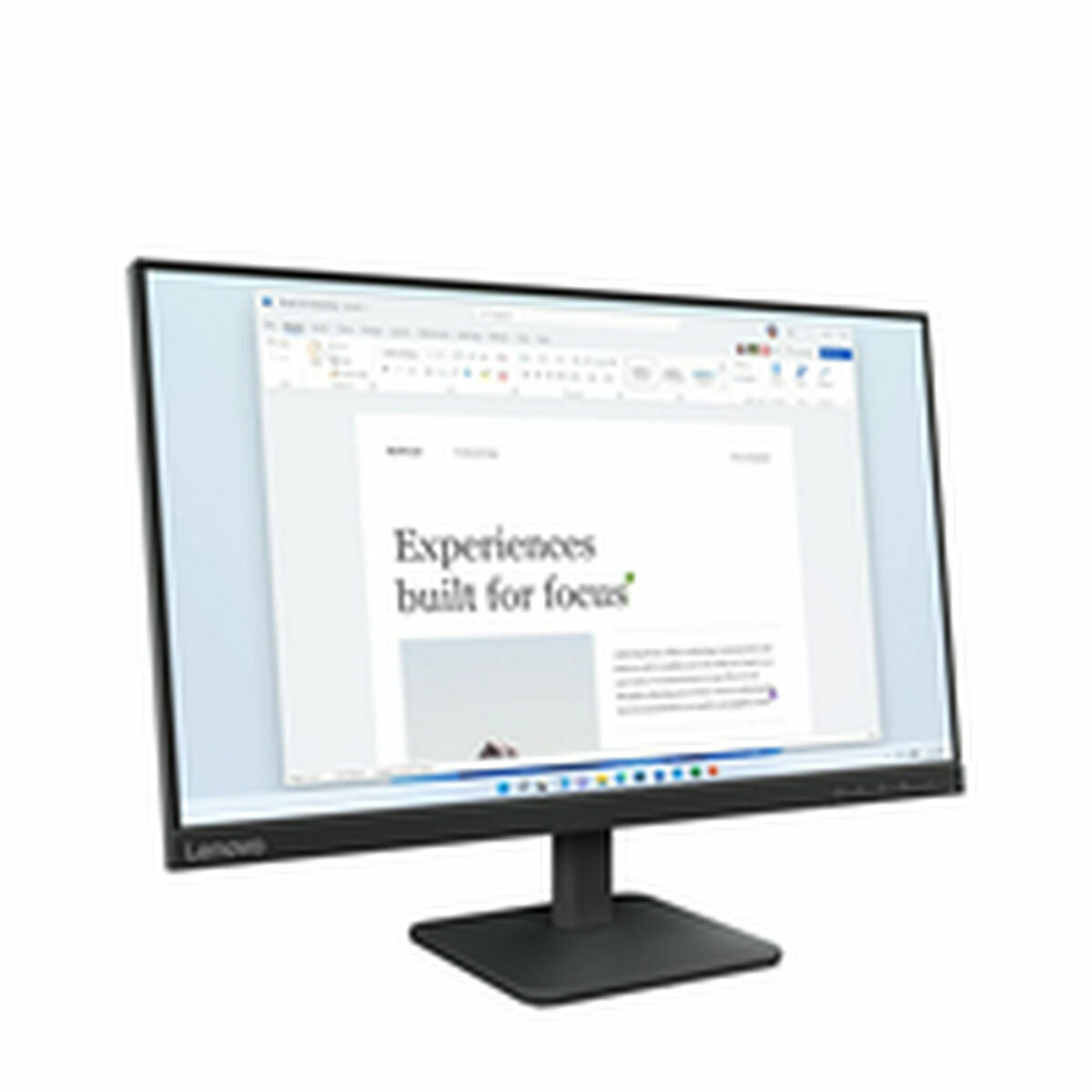 "Lenovo L24-4e écran plat de PC 60,5 cm (23.8"") 1920 x 1080 pixels Full HD LCD Noir"