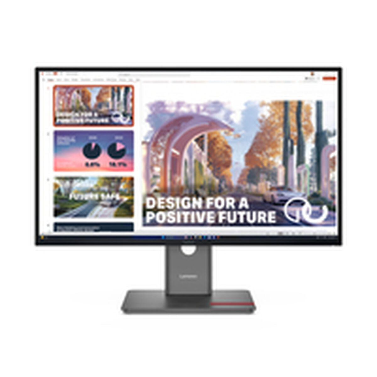 LENOVO ThinkVision P27QD-40 LED Écran 27p 2560x1440 QHD 120Hz IPS 350cd/m2 1500:1 4ms HDMI DisplayPort DaisyChain USB-C Dock