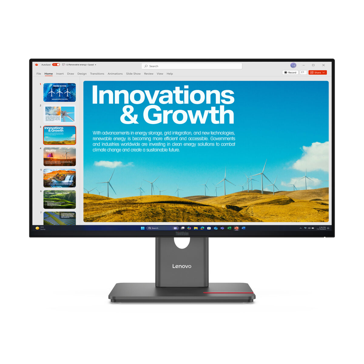 LENOVO ThinkVision P24QD-40 LED Écran 24p 2560x1440 QHD 120Hz IPS DisplayHDR HDMI DisplayPort USB-C Dock 140W DaisyChain