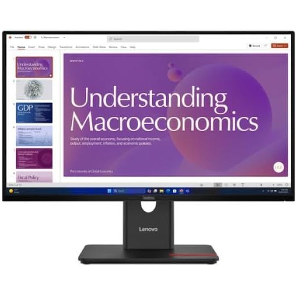 LENOVO ThinkVision T24d-40 LED Écran 24p 1920x1080 Full HD (1080p) 120Hz HDMI DisplayPort USB-C Dock 96W DaisyChain Spk