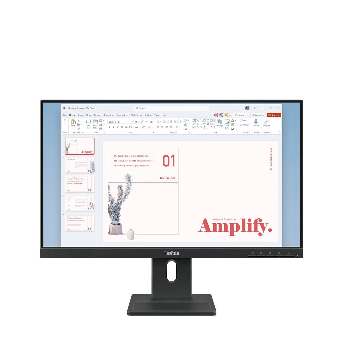LENOVO ThinkVision E24-40 LED Écran 24p 1920x1080 Full HD (1080p) 100Hz IPS 250cd/m2 HDMI VGA DisplayPort speakers 3y