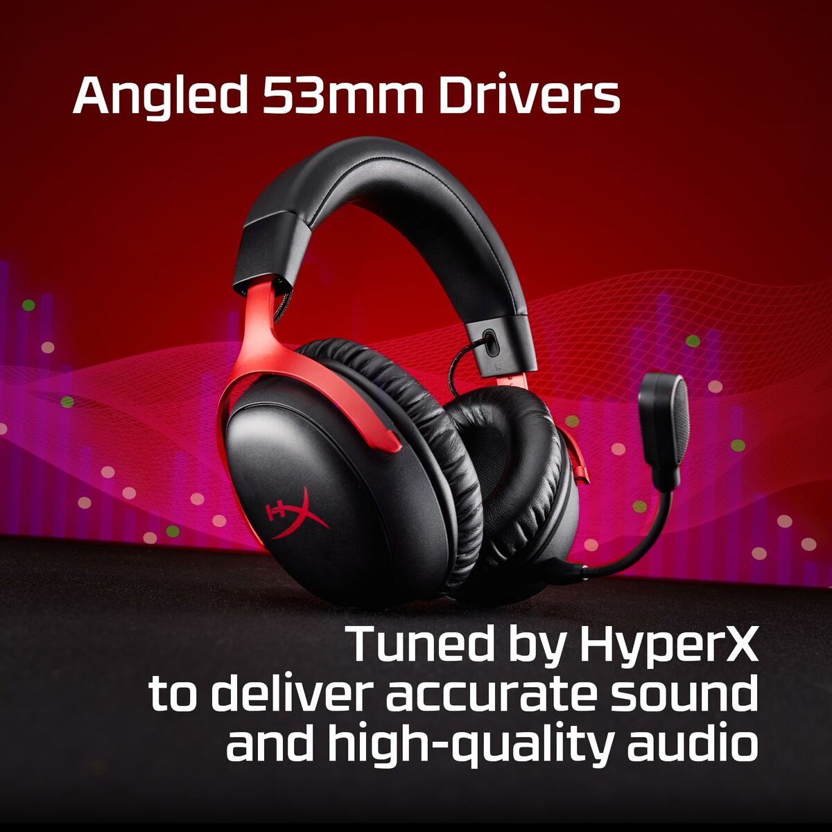 HyperX Cloud III S Wireless - Casque Gaming (Noir-Rouge)