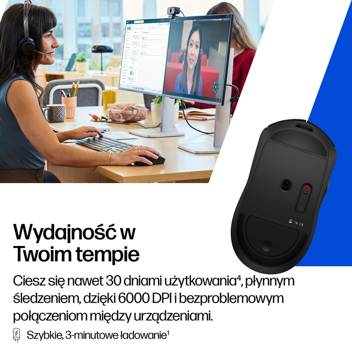HP 700 Rechargeable Wireless Mouse EMEA-