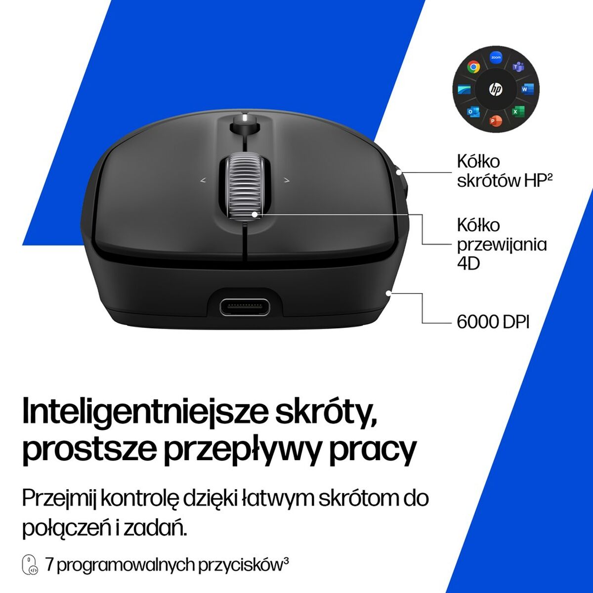HP 700 Rechargeable Wireless Mouse EMEA-