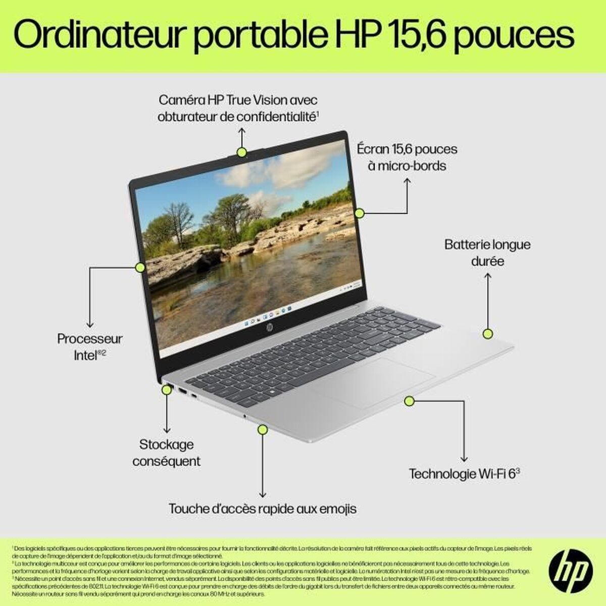 Portable HP 15-fd0142nf Intel Core i5-1334U 16GoDDR4  512GoSSD Intel Iris X  15.
