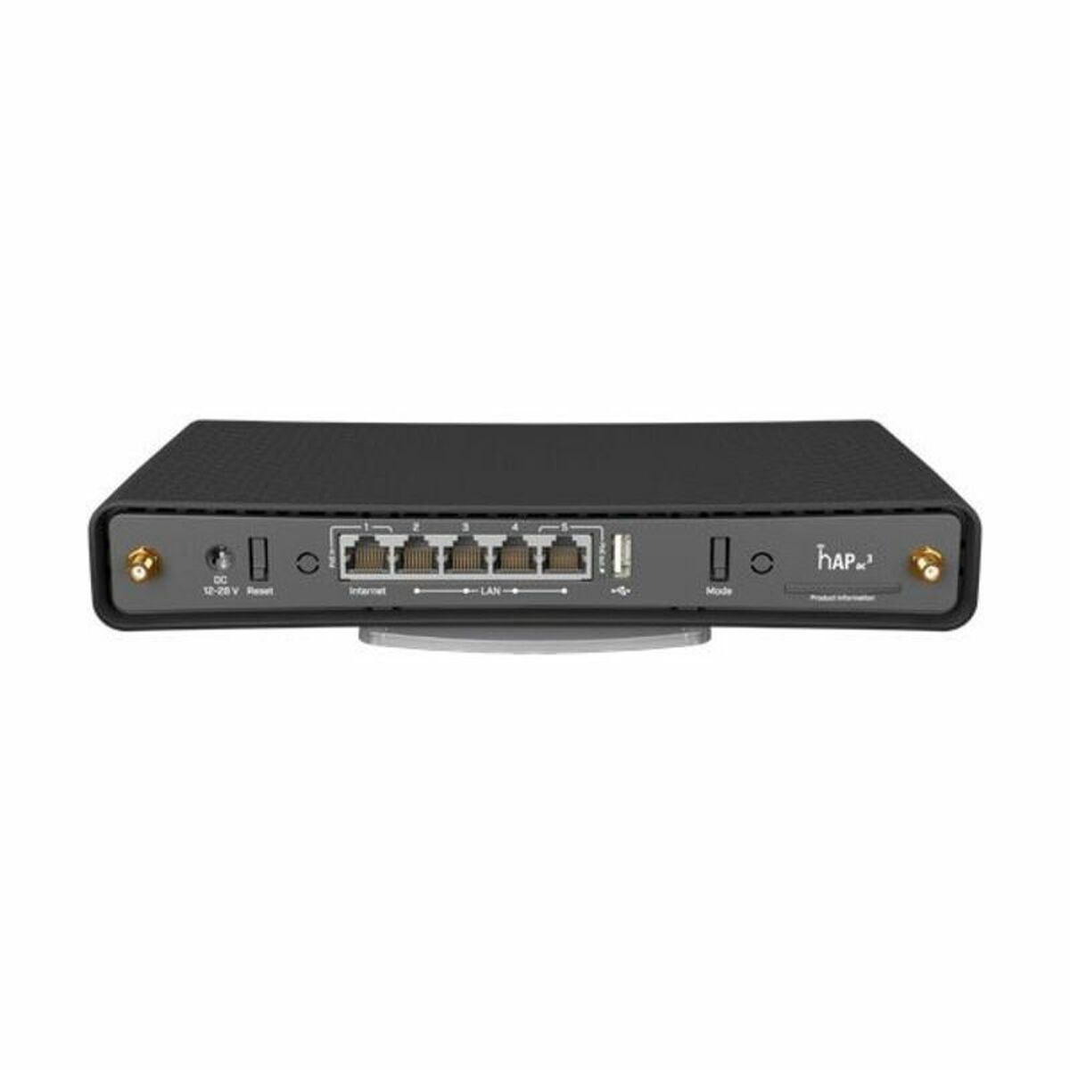 Mikrotik hAP ac3 routeur sans fil Gigabit Ethernet Bi-bande (2,4 GHz / 5 GHz) Noir