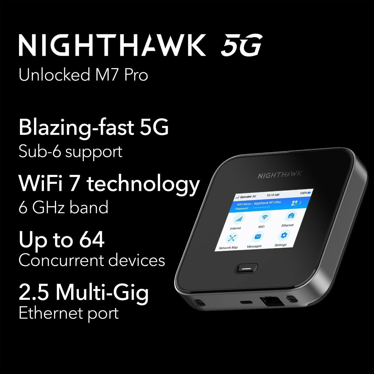 NETGEAR 1PT Nighthawk Router M7 Pro MR7400