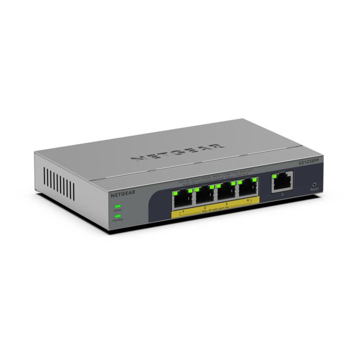 NETGEAR 5PT GB PLUS SWICH W/ POE+ GS105EPP