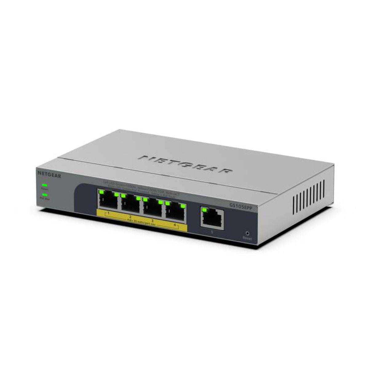NETGEAR 5PT GB PLUS SWICH W/ POE+ GS105EPP