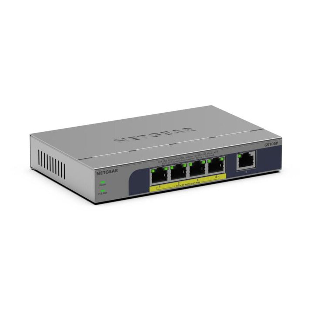 NETGEAR 5PT GB UNMANAGED SWICH W/POE+ GS105P