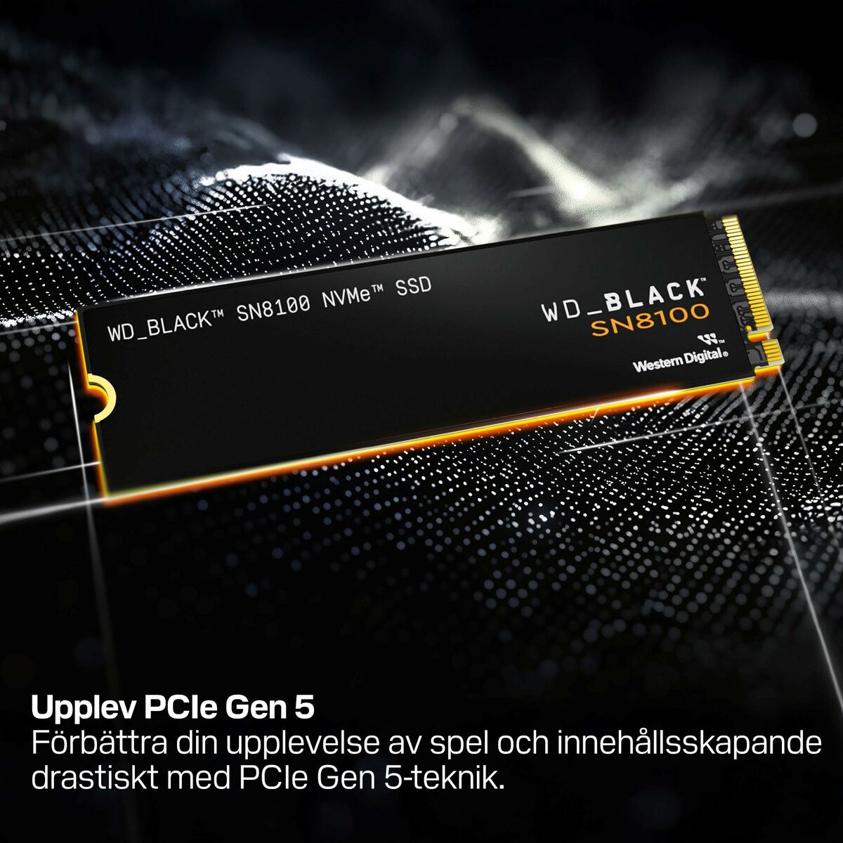 WD Black 4To SN8100 PCIe 5.0x4 NVMe M.2 SSD POWERED BY SANDISK