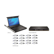LCD 16P KVM 16 CABLES USB KB-US INTL