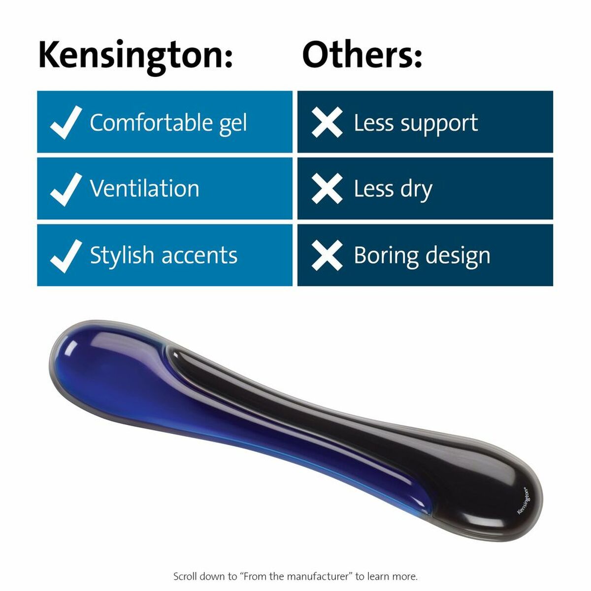 Duo Gel Wrist Wave/Blue+Black
