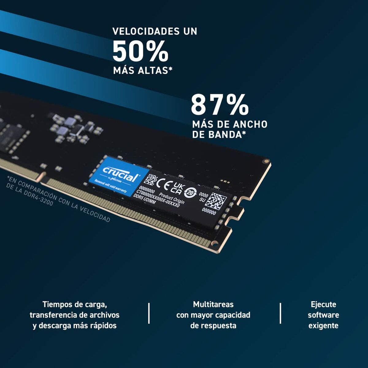 Crucial CT2K16G48C40U5 - 32 Go - 2 x 16 Go - DDR5 - 4800 MHz - 288-pin DIMM