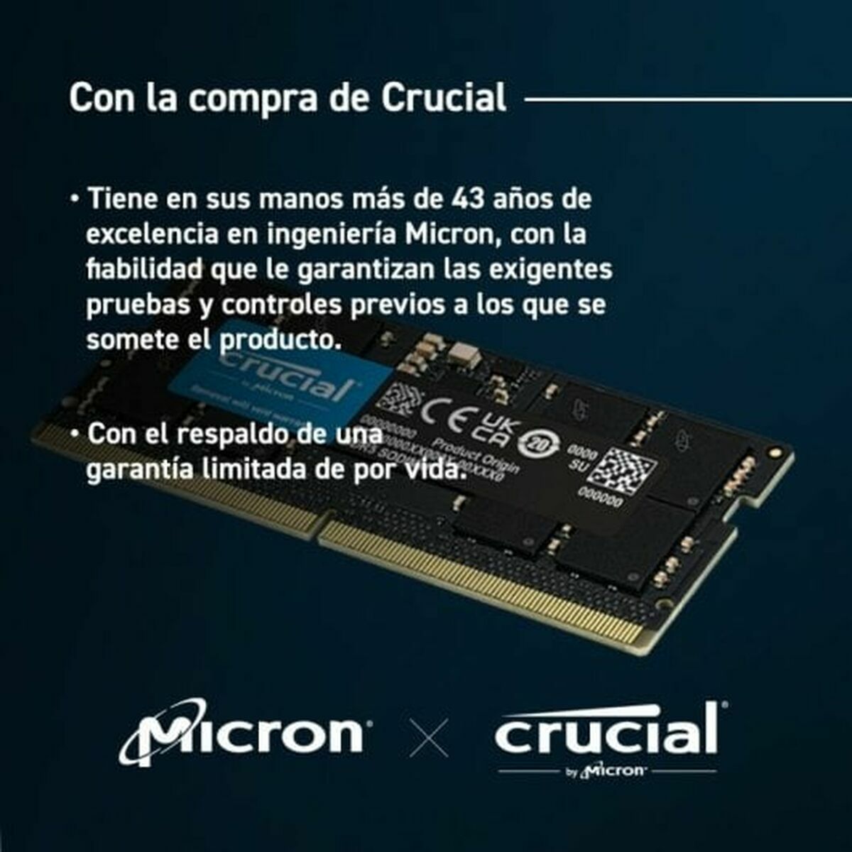 Module de mémoire Crucial CT16G56C46S5 16 Go 1 x 16 Go DDR5 ECC