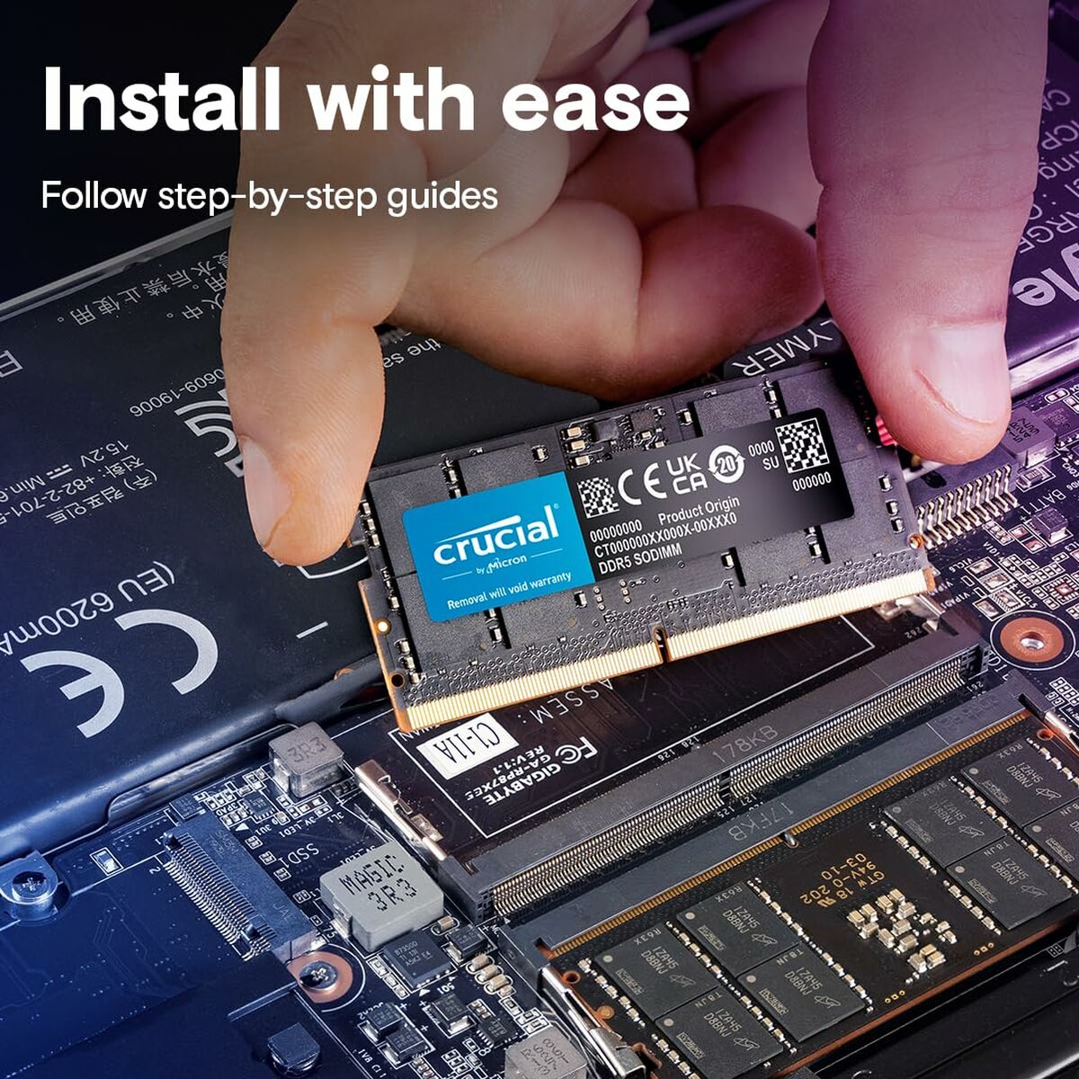 Crucial CT32G56C46S5 module de mémoire 32 Go 1 x 32 Go DDR5 262-pin SO-DIMM