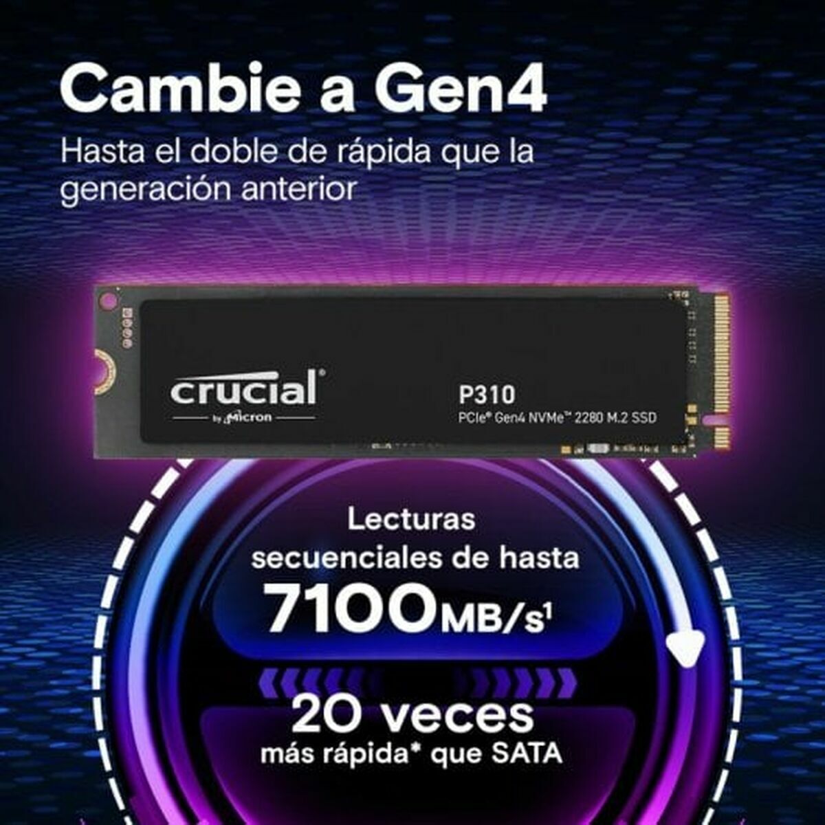 Crucial P310 1 To M.2 PCI Express 4.0 NVMe