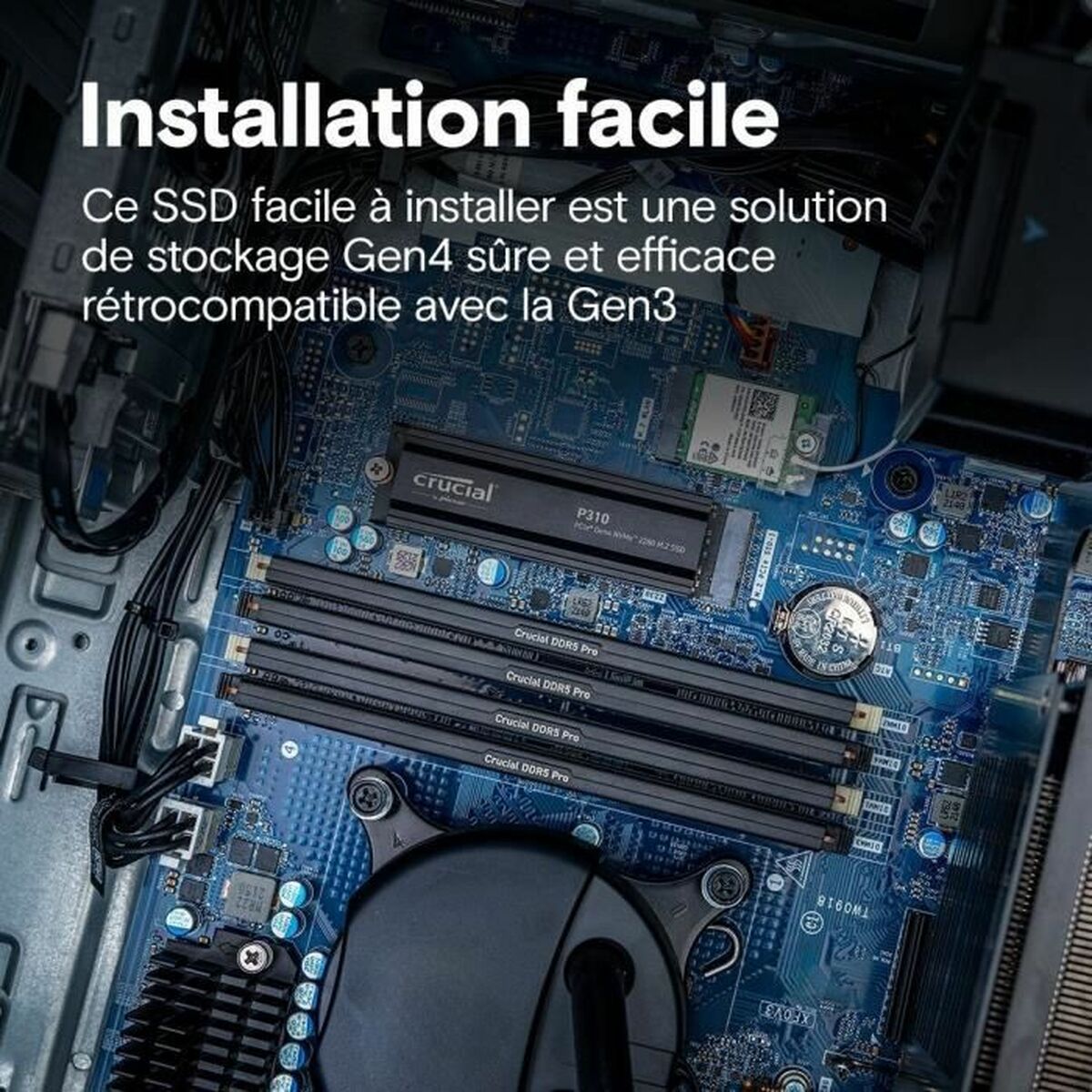 Crucial P310 1TB NVMe SSD w/heatsink