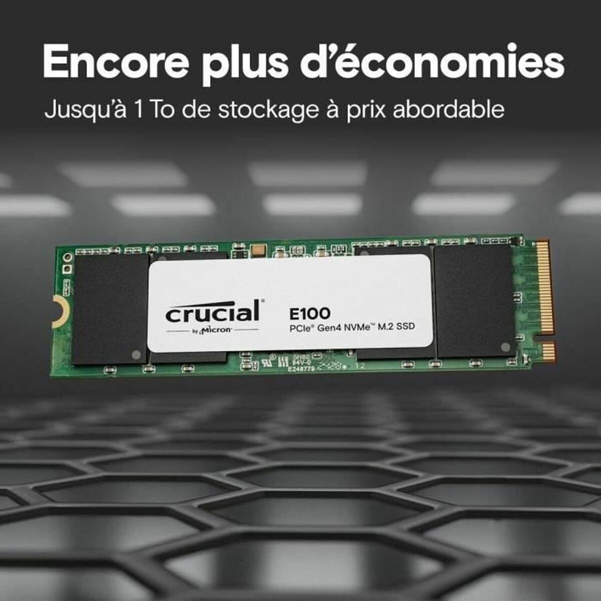 Crucial E100 480 Go M.2 PCI Express 4.0 NVMe
