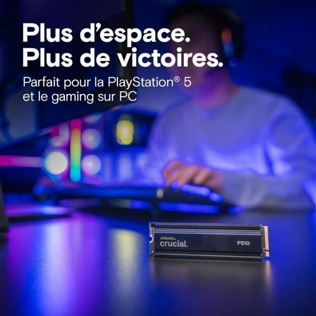 Crucial P510 2TB NVMe SSD w/heatsink
