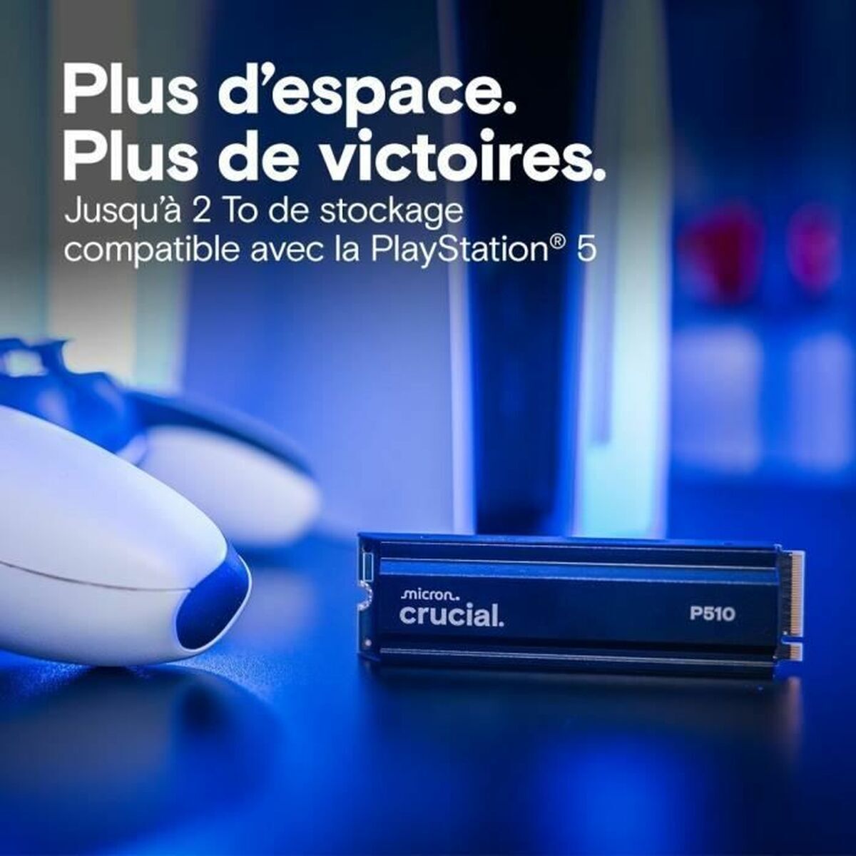 Crucial P510 2TB NVMe SSD w/heatsink
