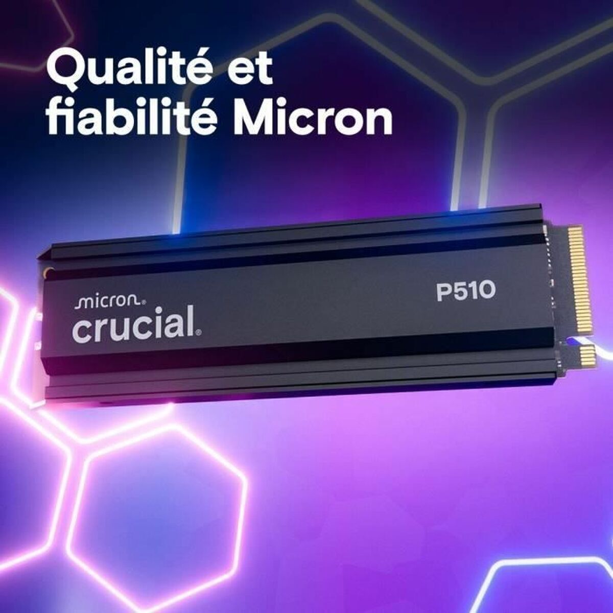 Crucial P510 2TB NVMe SSD w/heatsink