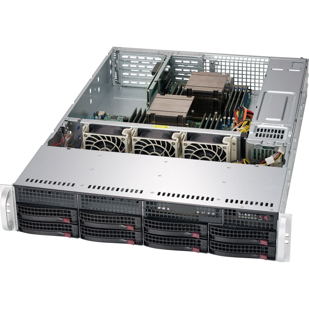 Black 2U SC825TQC SAS3 WIO Chassis