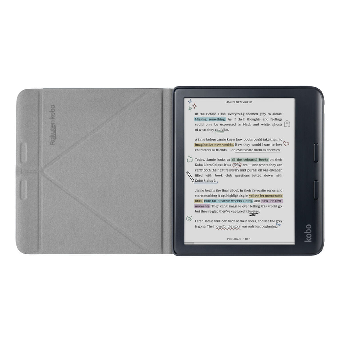 Étui pour eBook Rakuten N428-AC-BK-E-PU Noir 7"