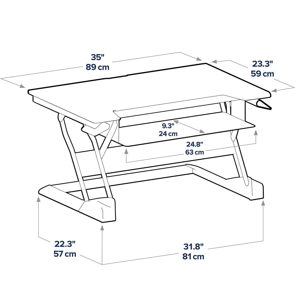 33-397-085/WorkFit-T Sit-Stand Desk Bk