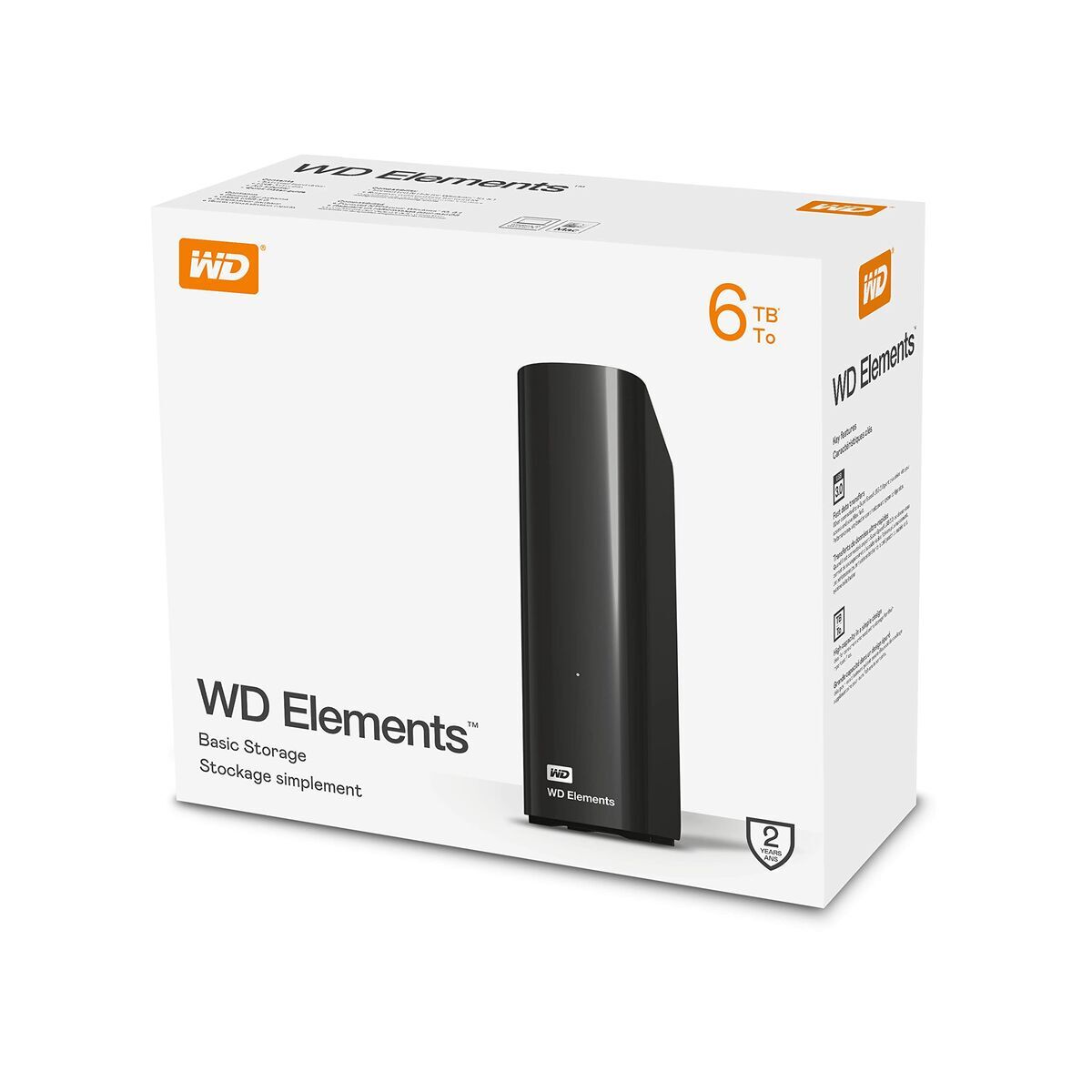 HDD EXT Elements 6TB 3.5 USB2 BK