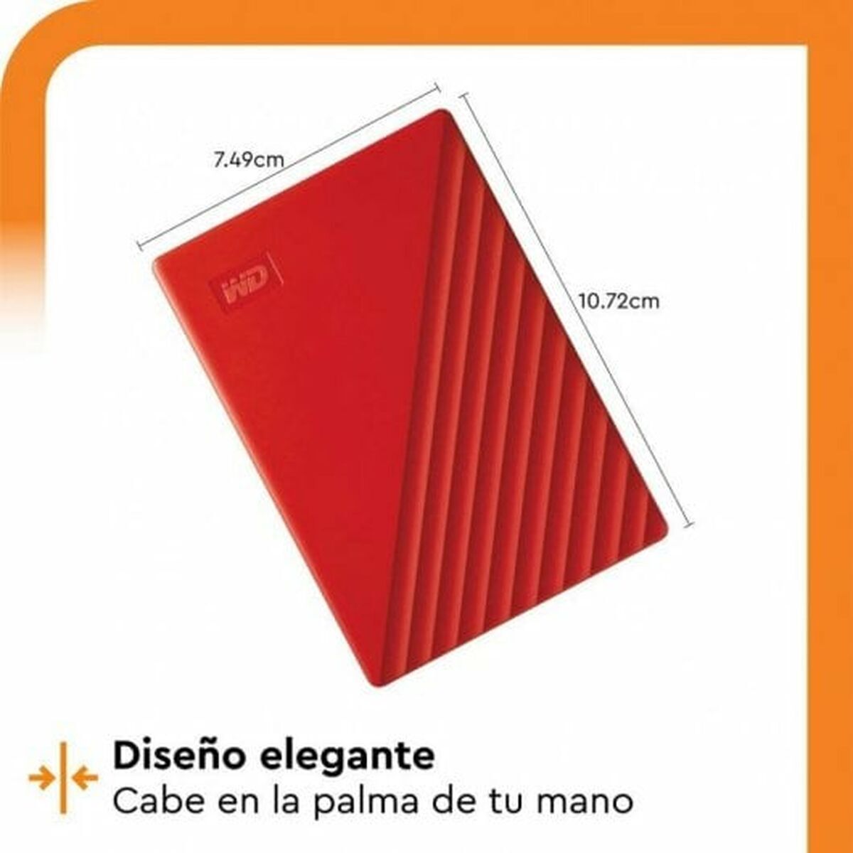 WD My Passport 2To portable HDD USB3.0 USB2.0 compatible Red Retail