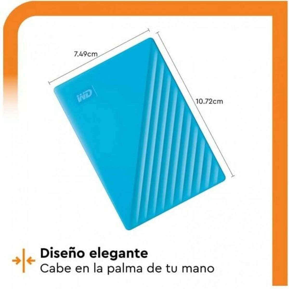 WD My Passport 4To portable HDD USB3.0 USB2.0 compatible Blue Retail