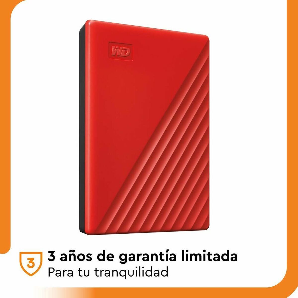 WD My Passport 4To portable HDD USB3.0 USB2.0 compatible Red Retail