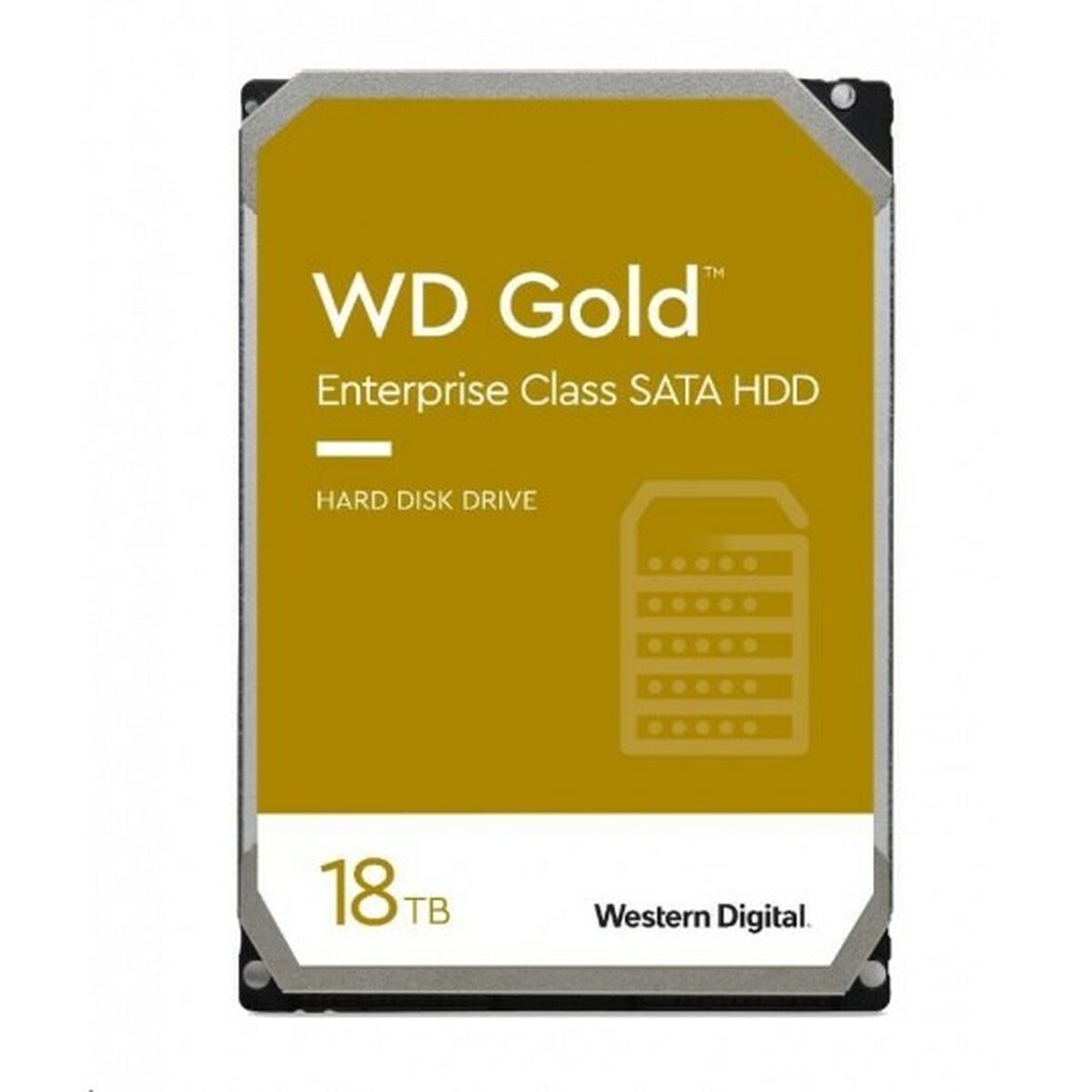 WD Gold 18To HDD 7200rpm 6Gb/s sATA 512Mo cache 3.5p intern RoHS compliant Enterprise Bulk