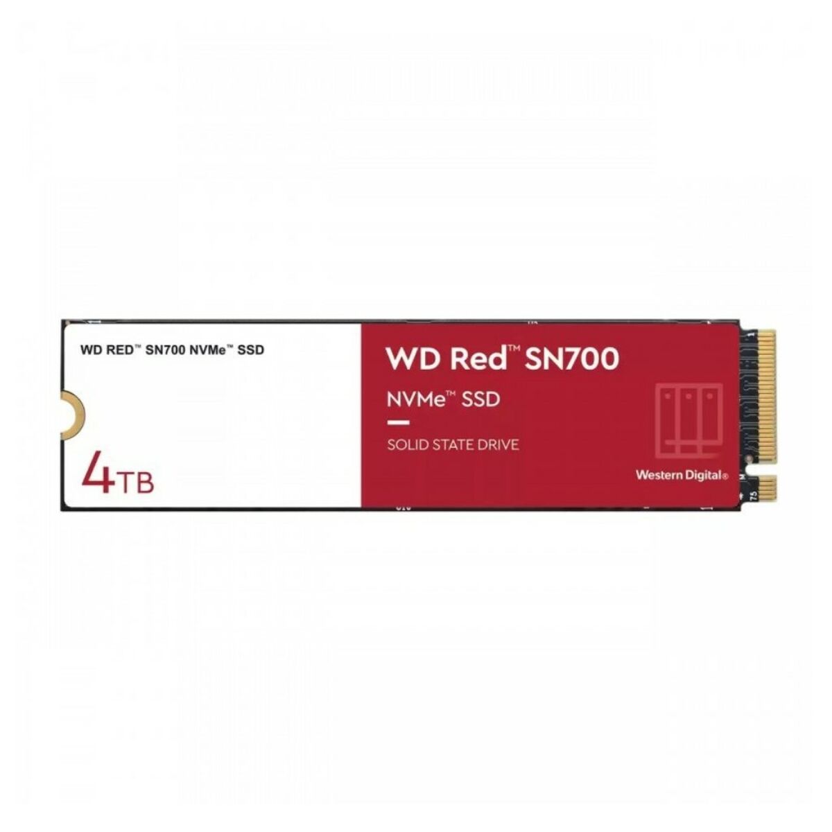 WD Red SSD SN700 NVMe 4To M.2 2280 PCIe Gen3 8Gb/s internal drive for NAS devices POWERED BY SANDISK