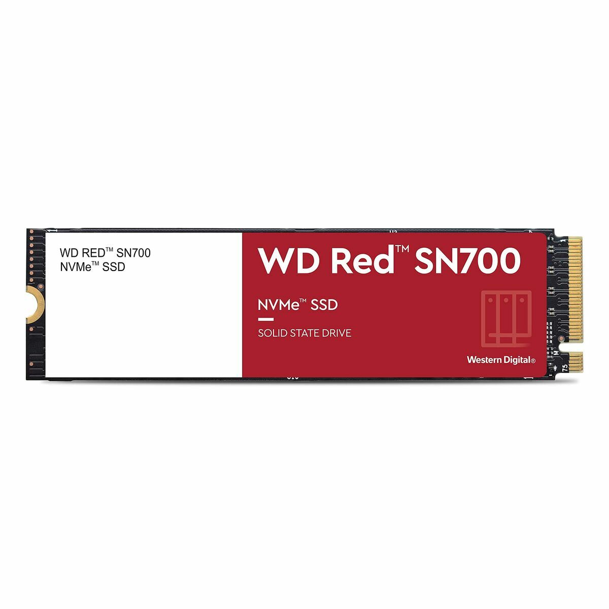 WD Red SSD SN700 NVMe 500Go M.2 2280 PCIe Gen3 8Gb/s internal drive for NAS devices POWERED BY SANDISK