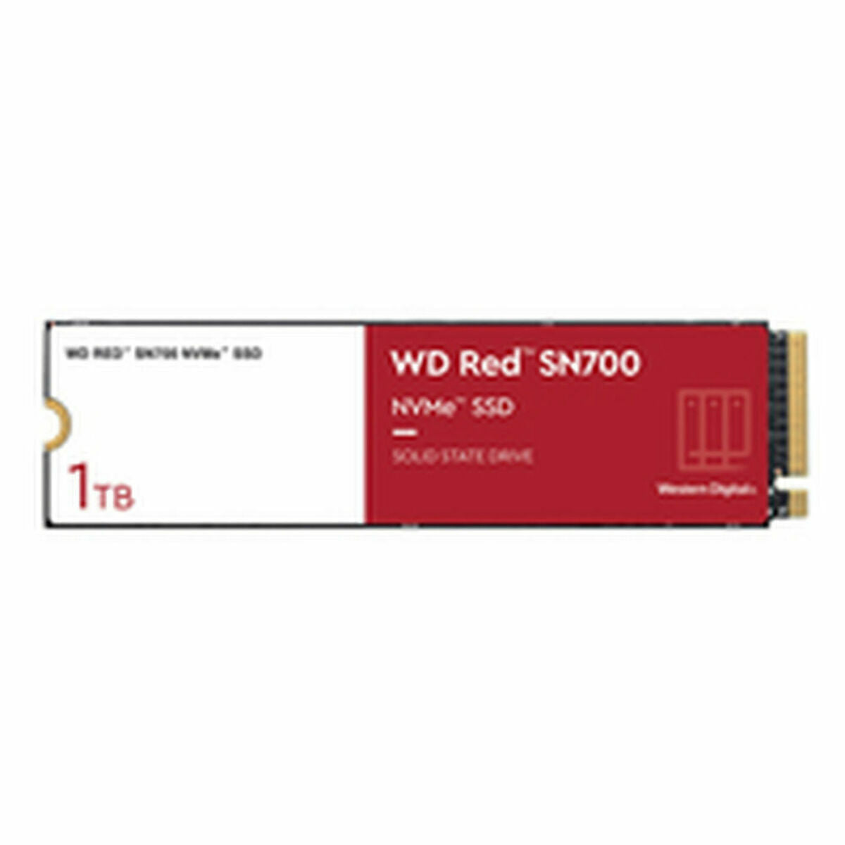 WD Red SSD SN700 NVMe 1To M.2 2280 PCIe Gen3 8Gb/s internal drive for NAS devices POWERED BY SANDISK