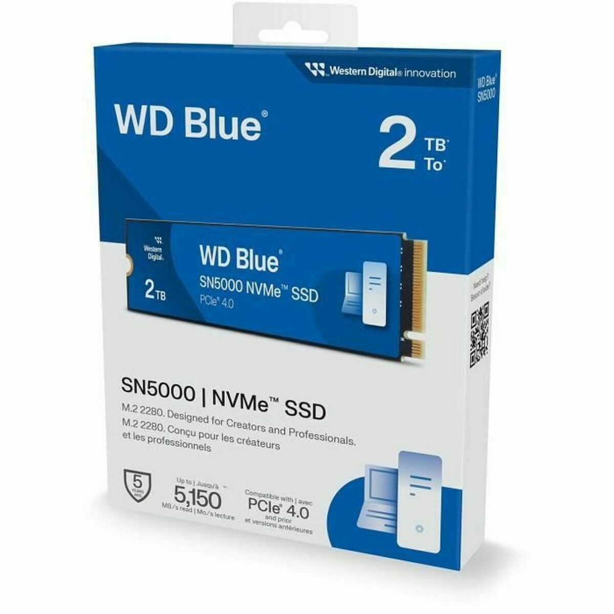 WD SSD Blue SN5000 2TB PCIe Gen4 NVMe