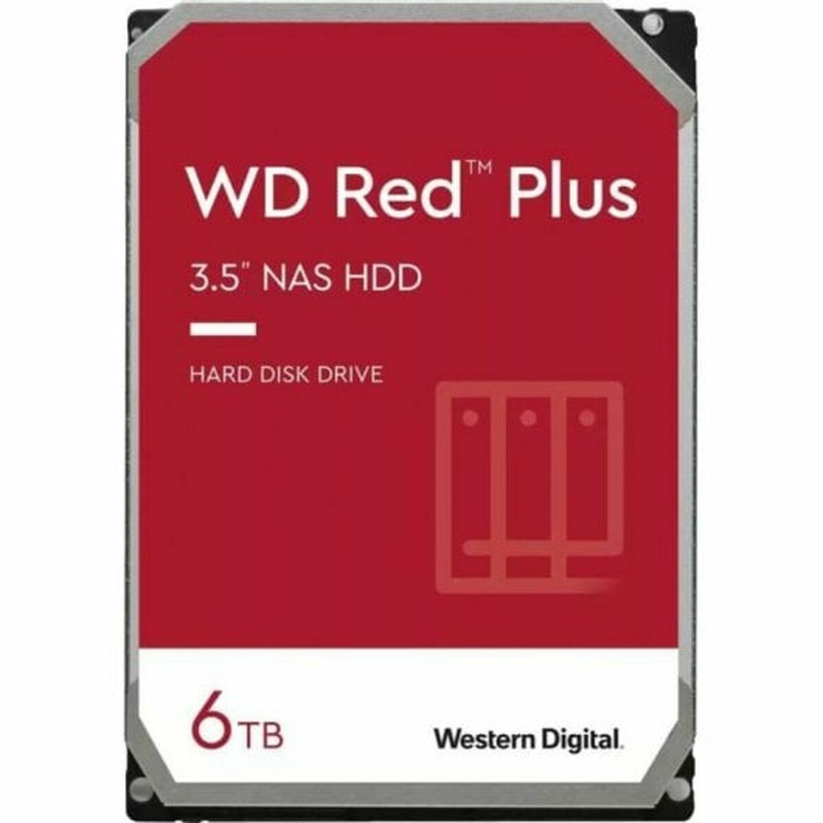 WD Red Plus 6To SATA 6Gb/s 3.5p 258Mo cache internal HDD Bulk