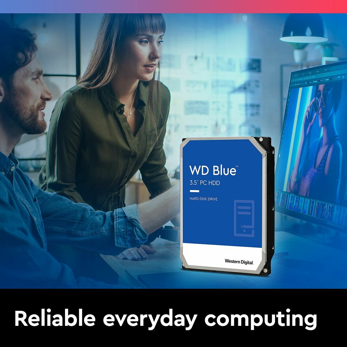 WD Blue 2To SATA 6Gb/s HDD internal 3.5p serial ATA 256Mo cache 5400tPM RoHS compliant Bulk