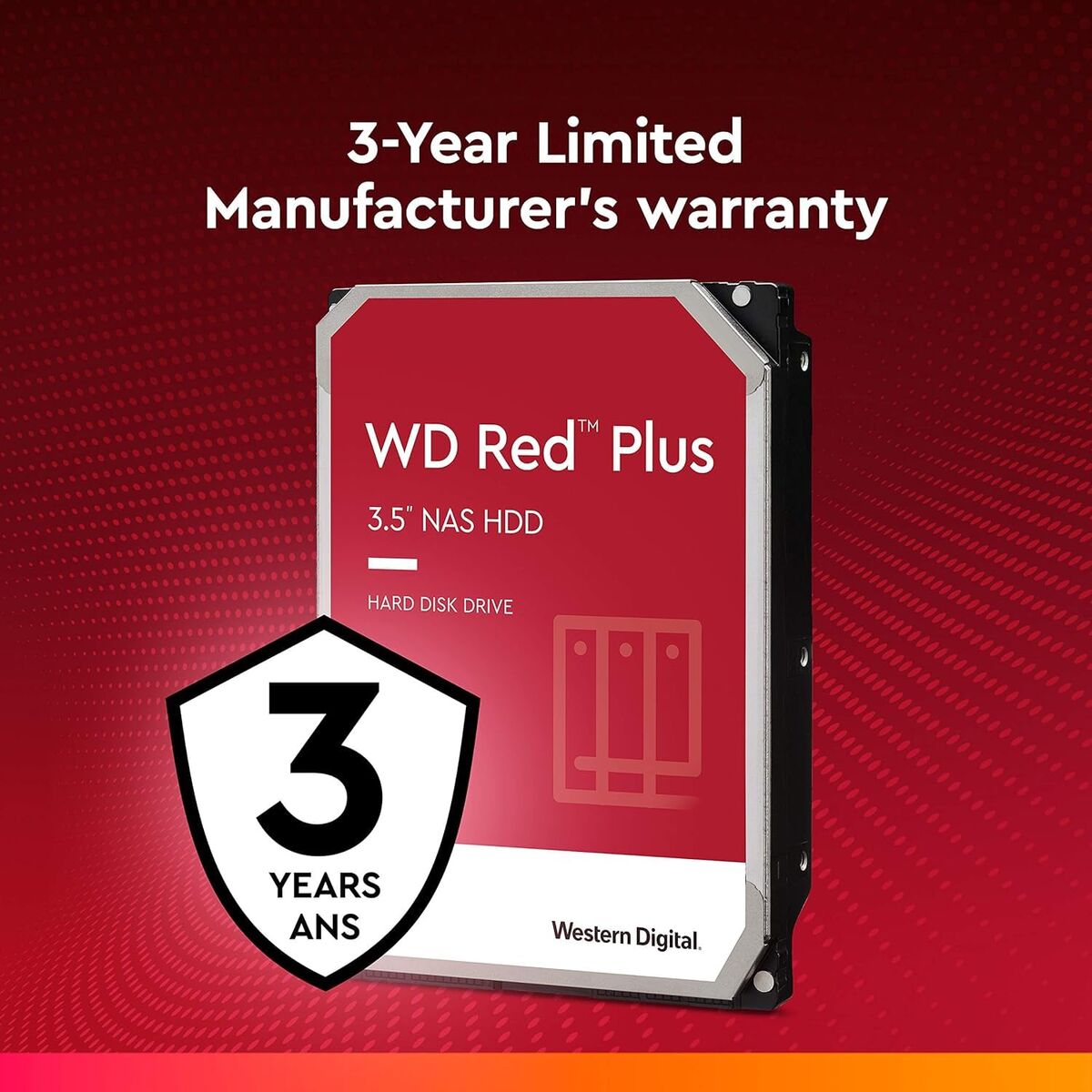 WD Red Plus 4To SATA 6Gb/s 3.5p HDD