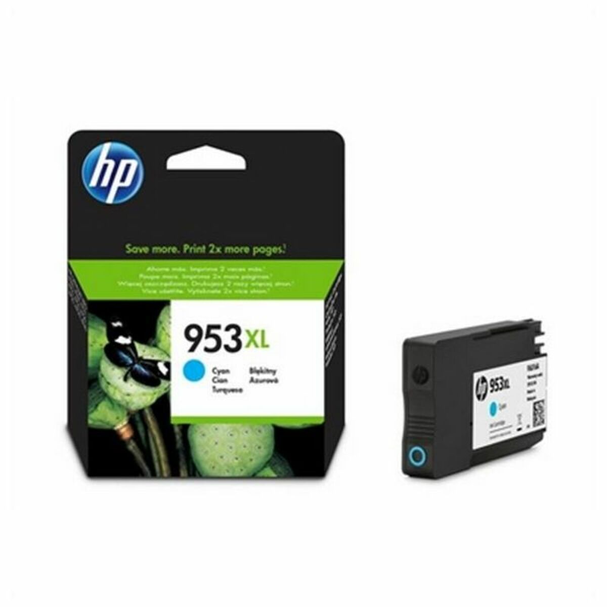 HP 953XL original Ink cartridge F6U16AE BGX Cyan 1.600 Pages