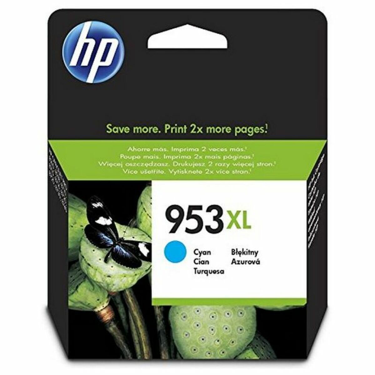 HP 953XL original Ink cartridge F6U16AE BGX Cyan 1.600 Pages
