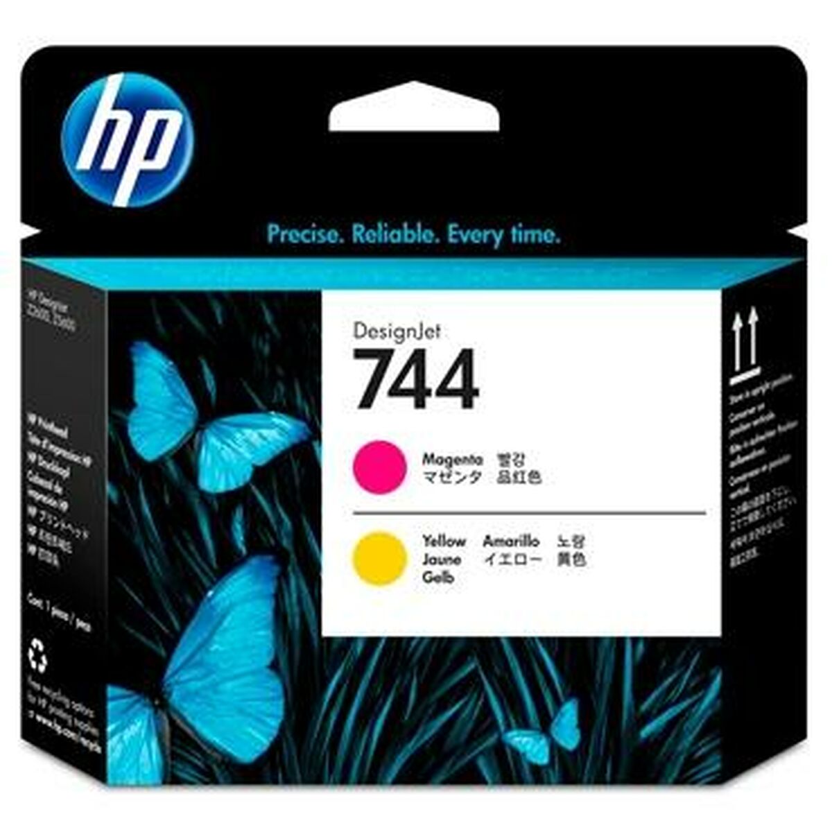 HP 744 original Printhead F9J87A Magenta & Yellow