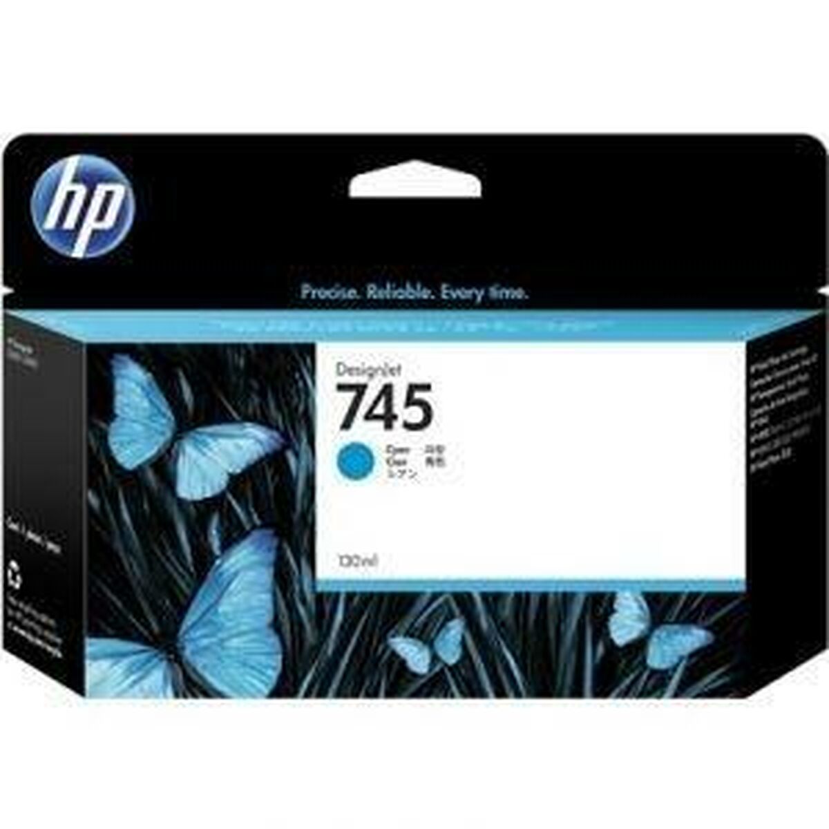 HP 745 original Ink cartridge F9J97A Cyan 130 ml